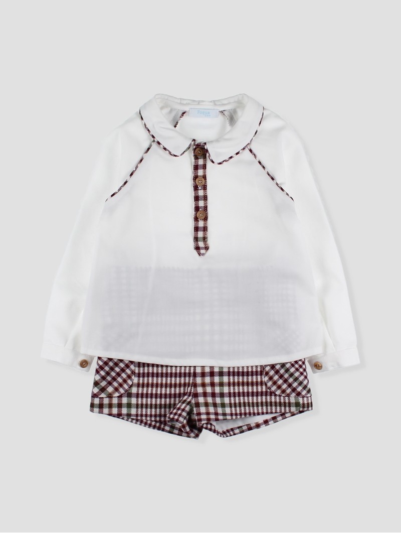 Conjunto niño Burgundy