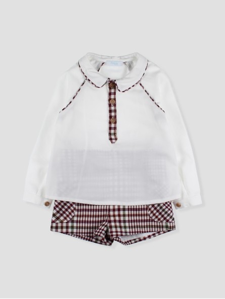 Conjunto niño Burgundy