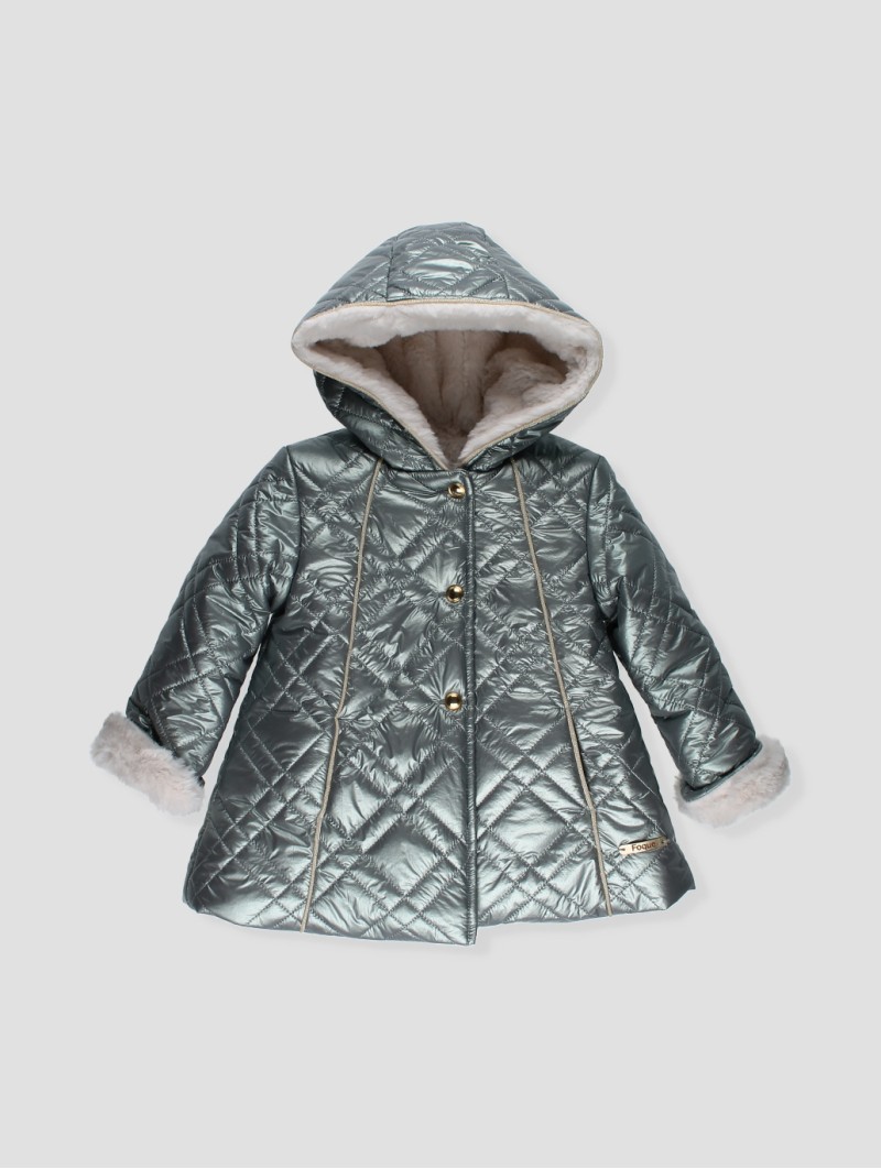 A-line quilted coat