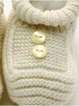 Knitted Christening booties