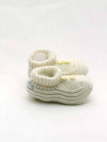 Knitted Christening booties