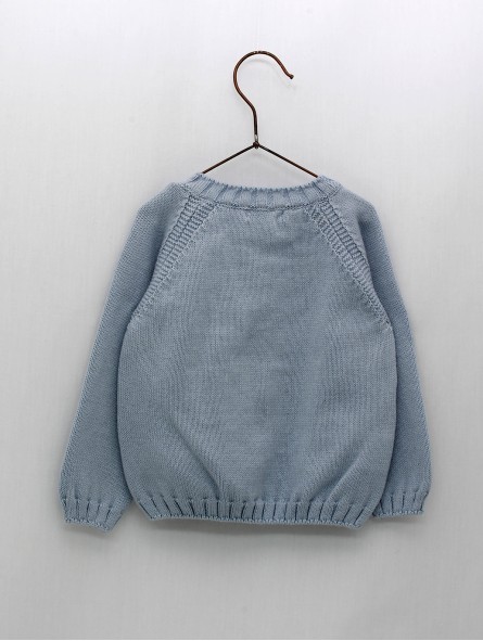 Knitted sweater with penguin print