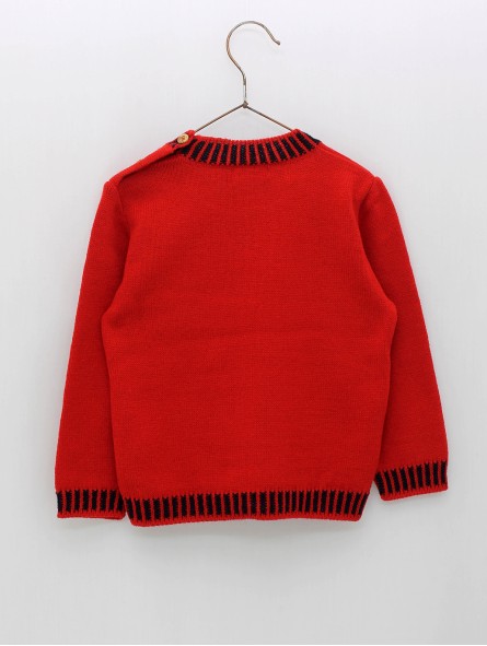 Patterned knitted sweater