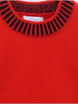 Patterned knitted sweater