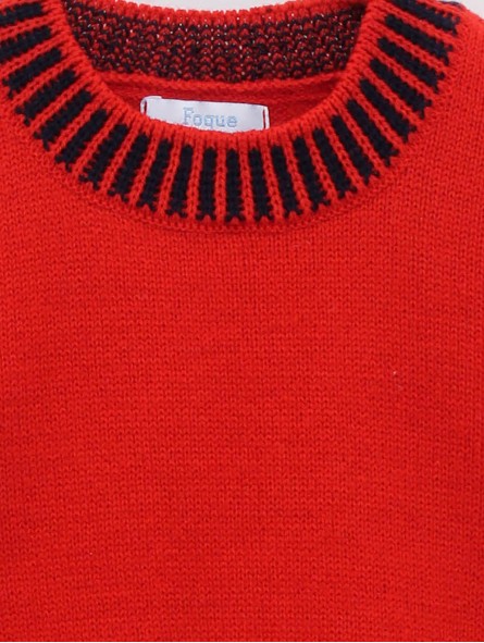 Patterned knitted sweater