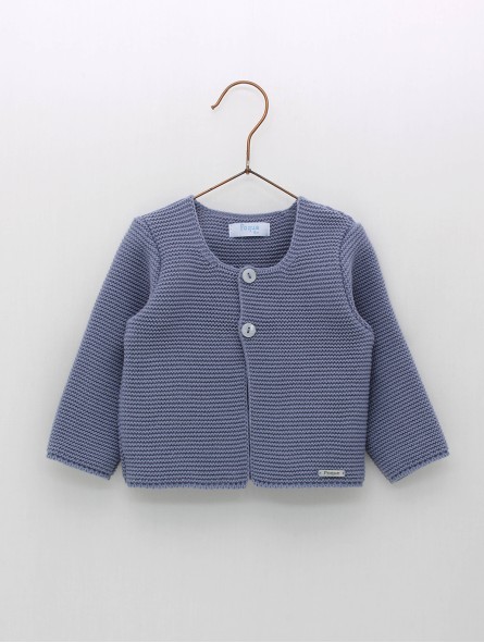 Knitted cardigan with buttons