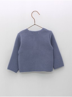 Knitted cardigan with buttons