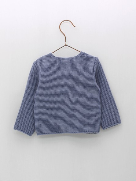 Knitted cardigan with buttons