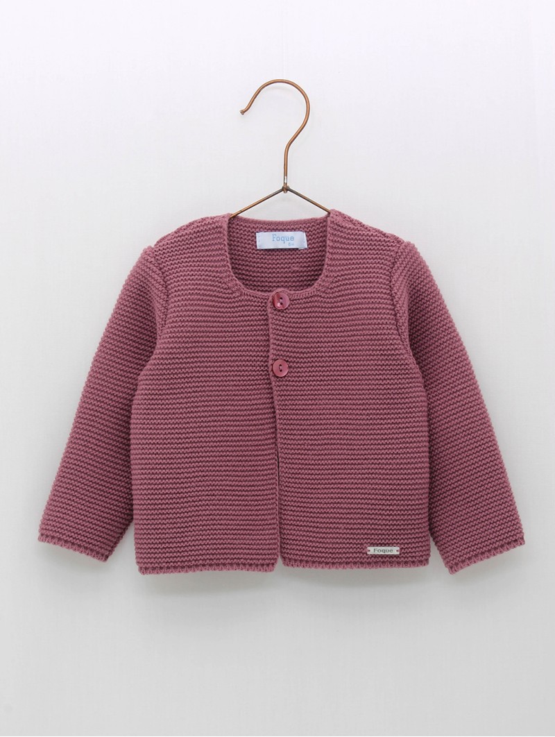 Knitted cardigan with buttons