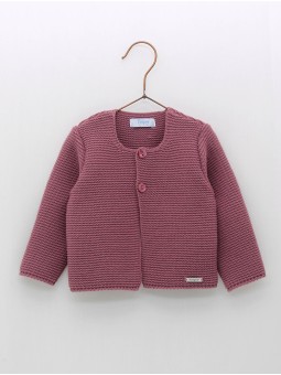 Knitted cardigan with buttons