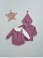 Knitted cardigan with buttons