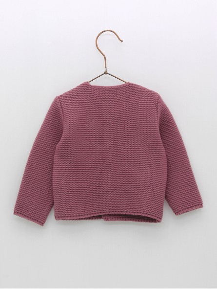 Knitted cardigan with buttons