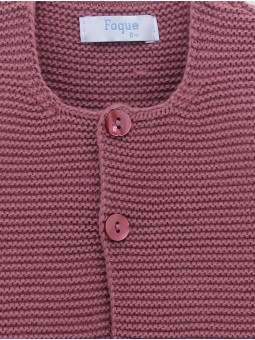 Knitted cardigan with buttons
