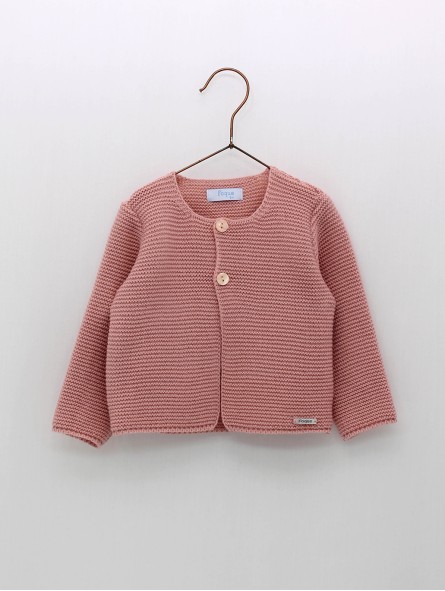 Knitted cardigan with buttons