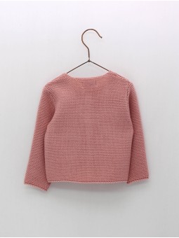 Knitted cardigan with buttons