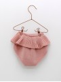 Knitted shorties with ruffle