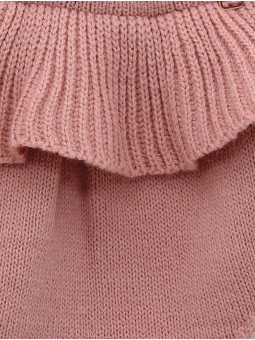 Knitted shorties with ruffle
