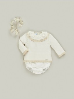 Conjunto bautizo unisex