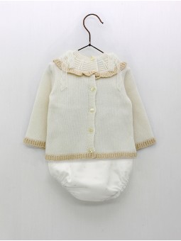 Conjunto bautizo unisex