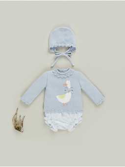 Sweater and shorties two pieces set