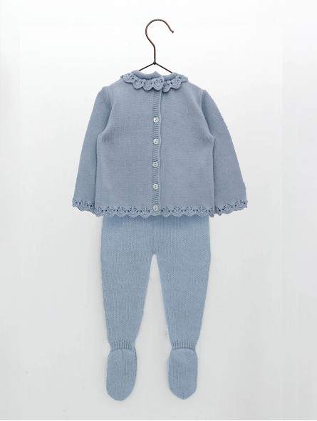 Conjunto bebé niña jersey y polaina