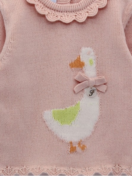 Conjunto bebé niña jersey y polaina