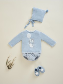 Sweater and shorties two pieces set