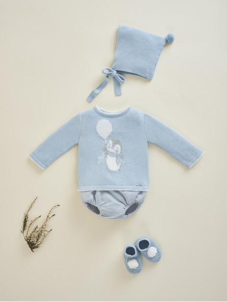 Sweater and shorties two pieces set