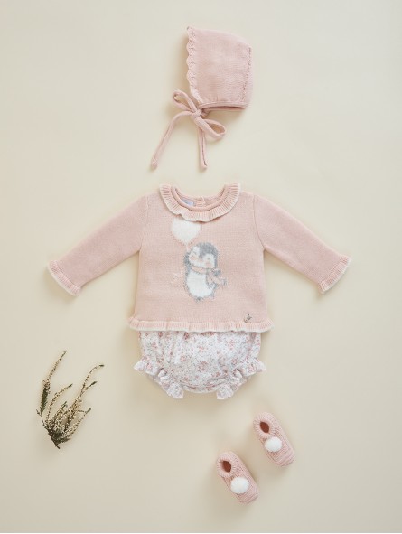 Sweater and shorties two pieces set