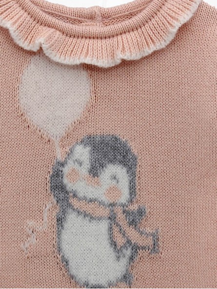 Conjunto bebé niña jersey y polaina