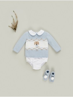 Sweater and shorties two pieces set
