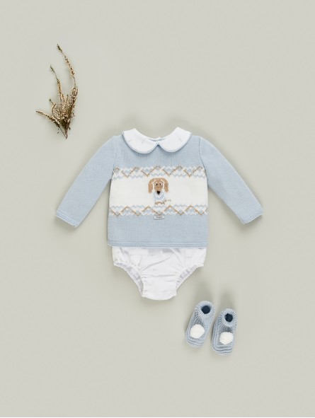 Sweater and shorties two pieces set