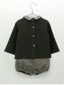 Sweater and shorts two pieces set