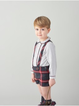 Shirt and shorts with straps two pieces set