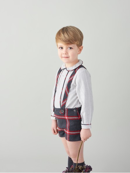 Shirt and shorts with straps two pieces set