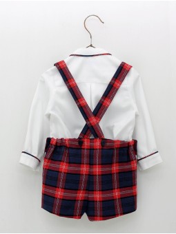 Shirt and shorts with straps two pieces set
