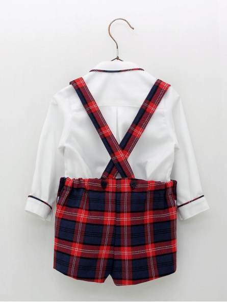 Shirt and shorts with straps two pieces set