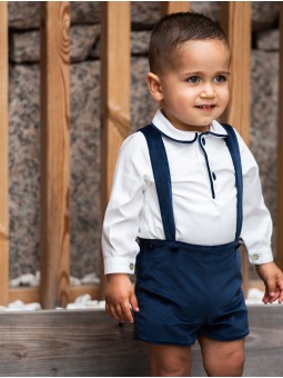 Conxunto dúas pezas camisay pantalón tirantes
