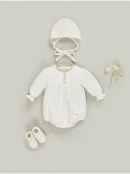 Pelele bautizo unisex plumeti