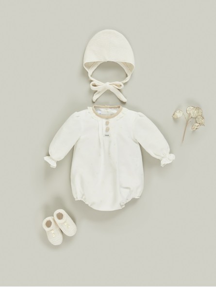 Pelele bautizo unisex plumeti