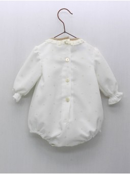 Pelele bautizo unisex plumeti