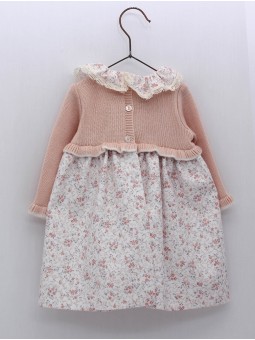 Vestido bebé nena flores