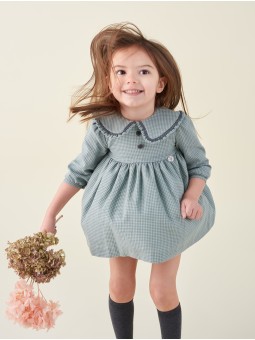 Vestido bebé nena cadros