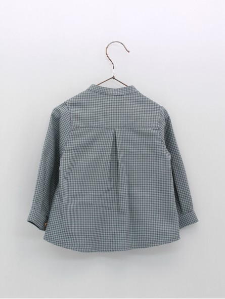 Camisa cadros pescozo mao
