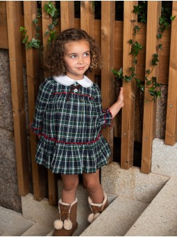 Vestido bebé nena cadros