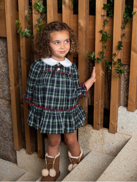 Vestido bebé nena cadros