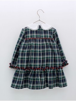 Vestido bebé nena cadros