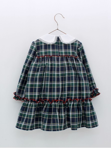 Vestido bebé nena cadros