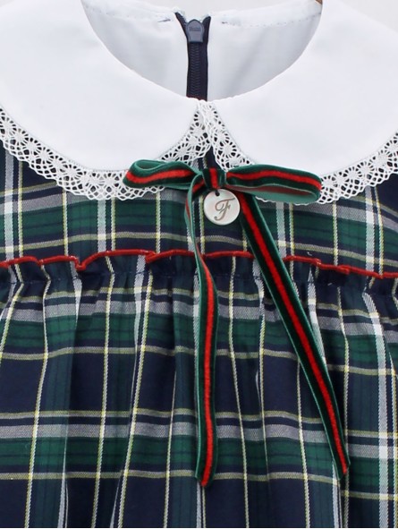 Vestido bebé nena cadros