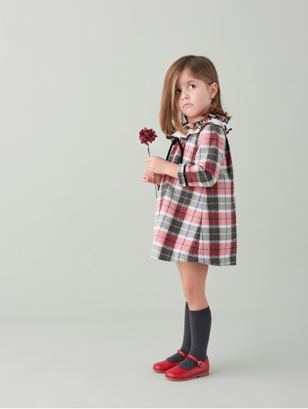 Vestido bebé nena cadros
